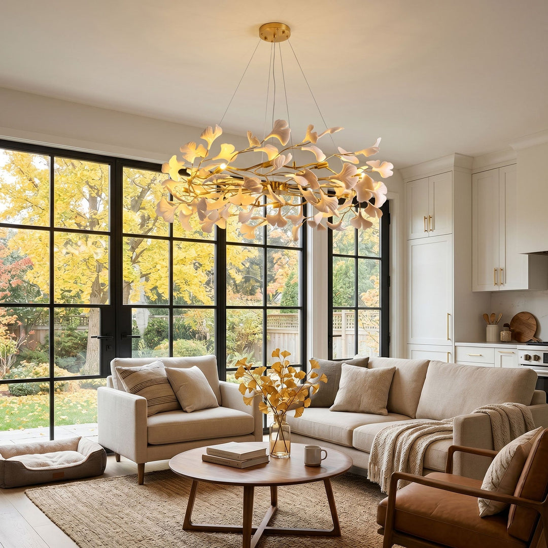Beyond Flowers: Bringing Nature's Elegance Indoors with the Ginkgo Leaf Chandelier - Vakkerlight