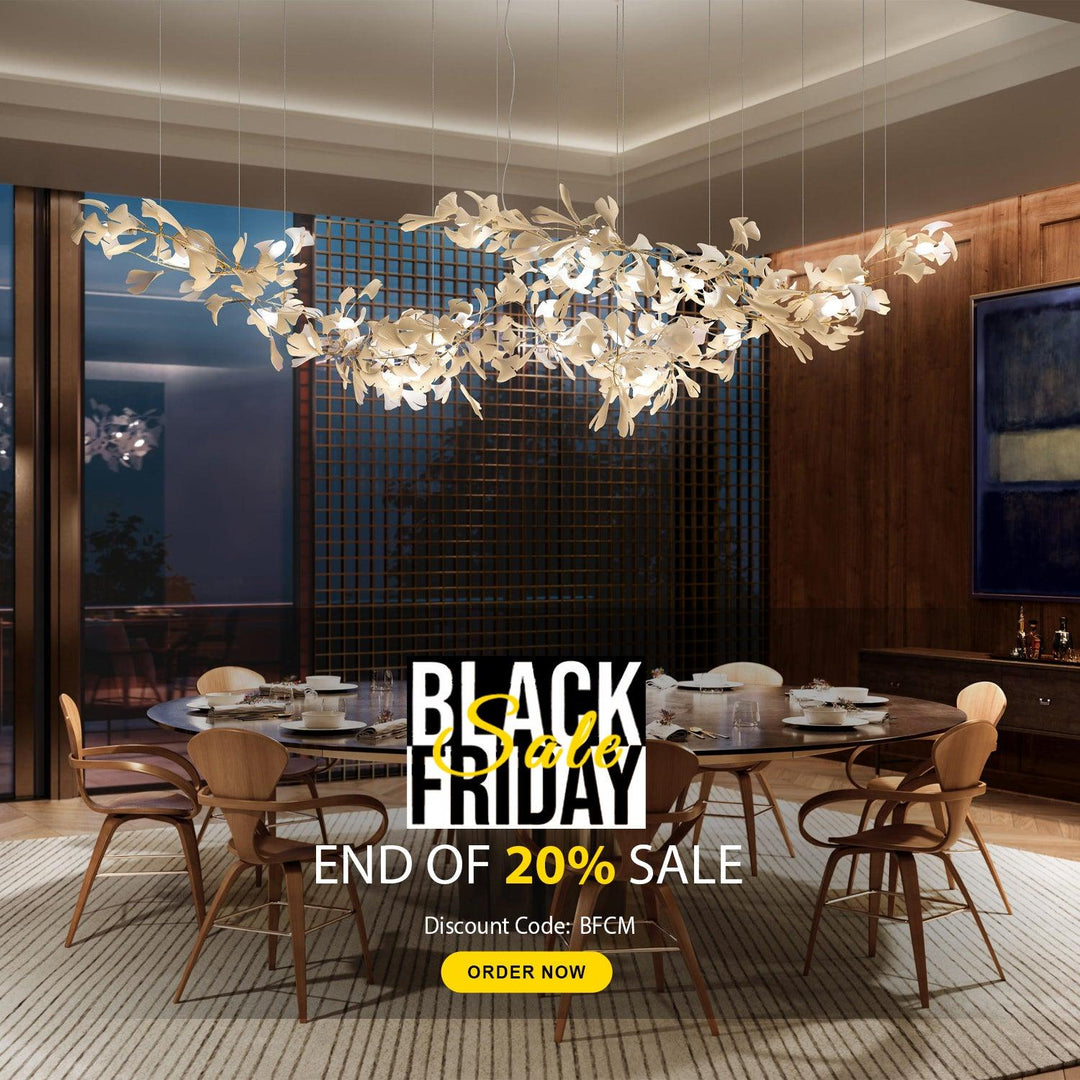 "Ginkgo leaf lighting: Black Friday special, enjoy 20% off sitewide" - Vakkerlight