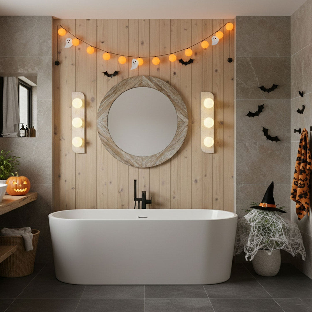 The Serenity of Stone: Travertine Wall Lights that Transform the Bathroom - Vakkerlight