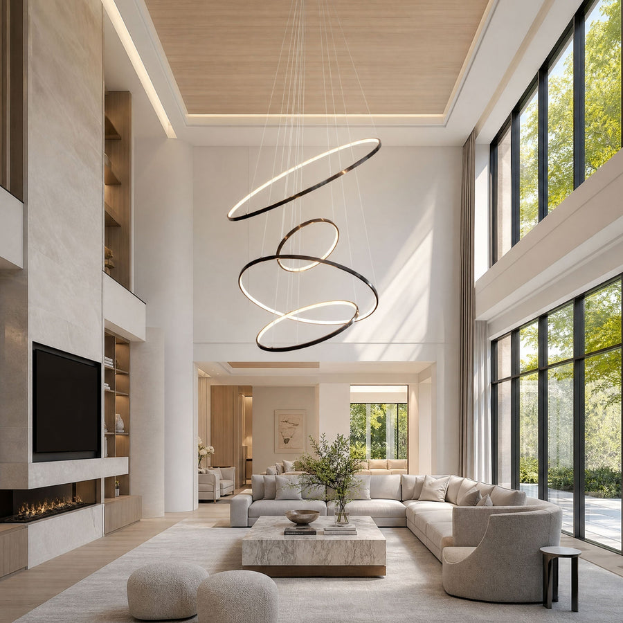 Integrated LED Chandeliers vs. Bulb Chandeliers: Which Is Better for High Ceilings? - Vakkerlight