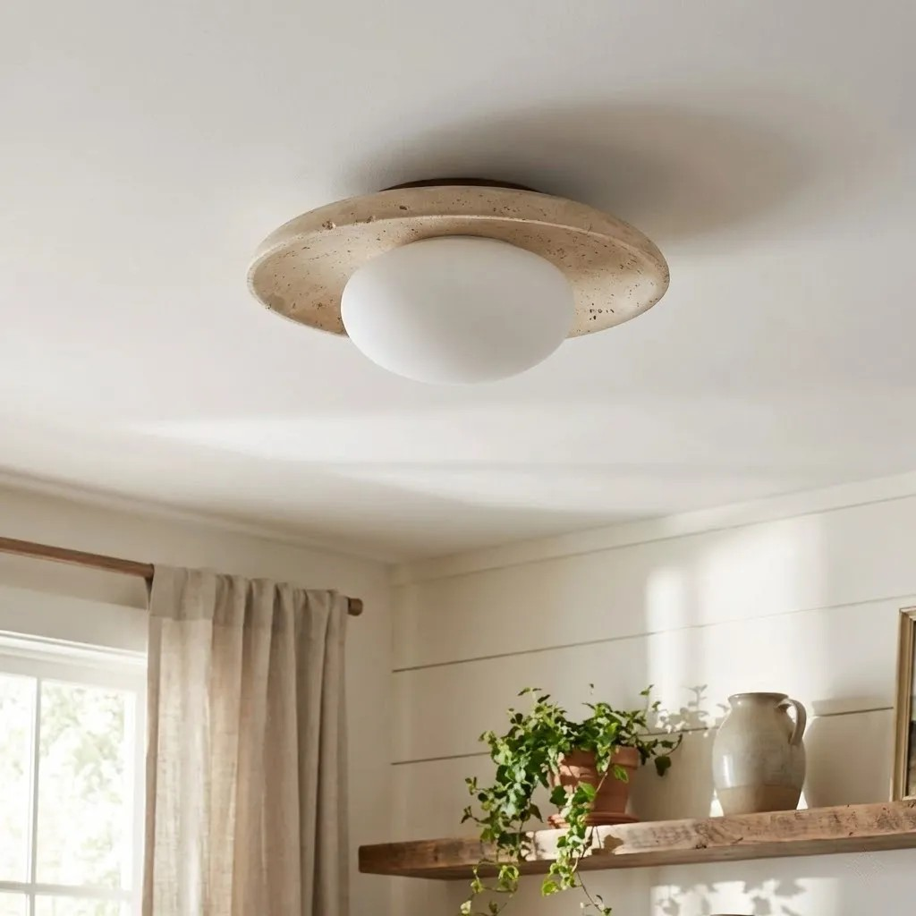 Travertine Ceiling Lamps - Vakkerlight