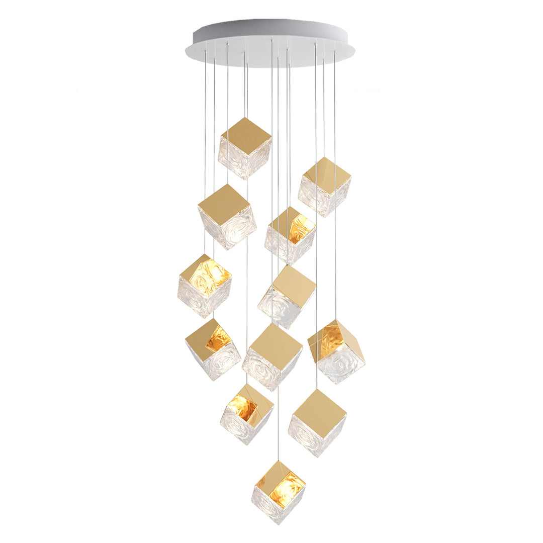 Cubic Luster Cascade Chandelier - Vakkerlight