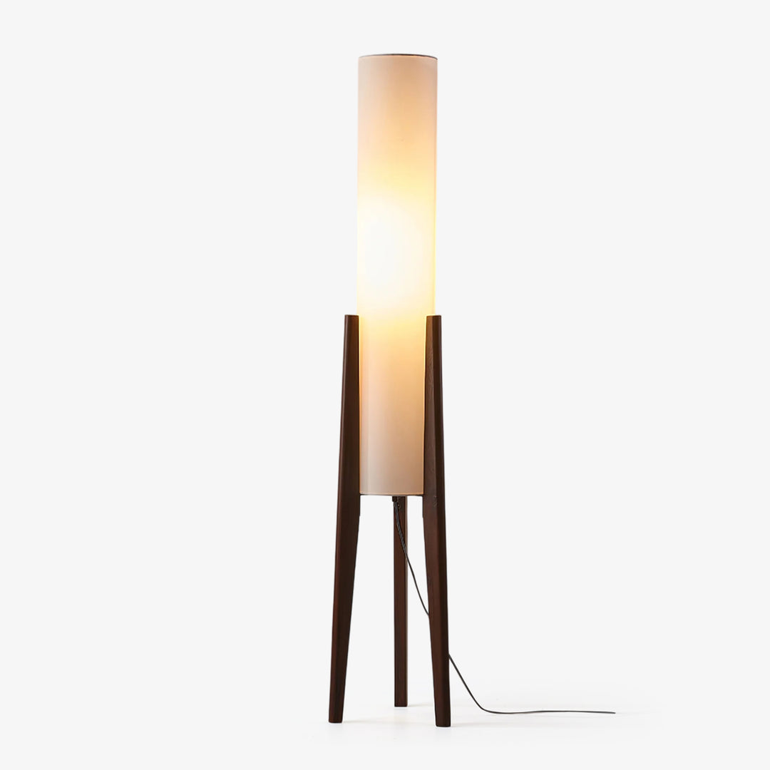 Tripod Walnut Floor Lamp - Vakkerlight