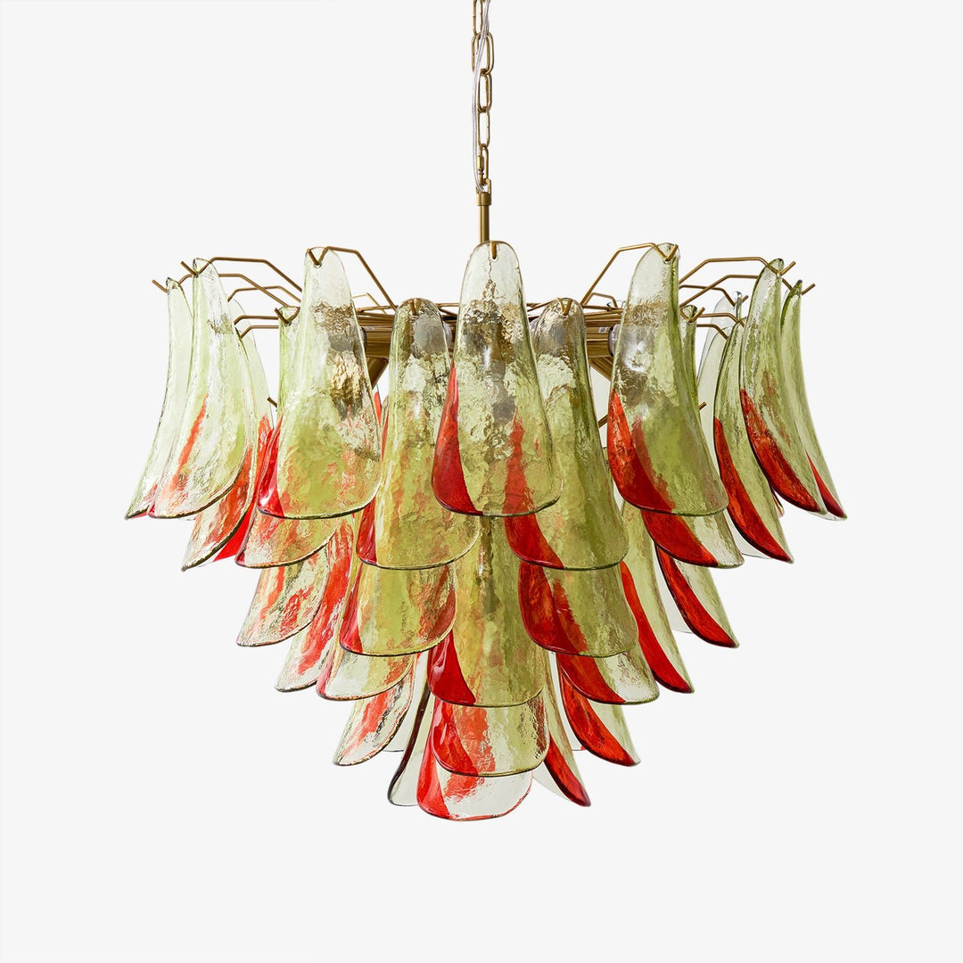 Emerald Flame Murano Glass Chandelier - Vakkerlight