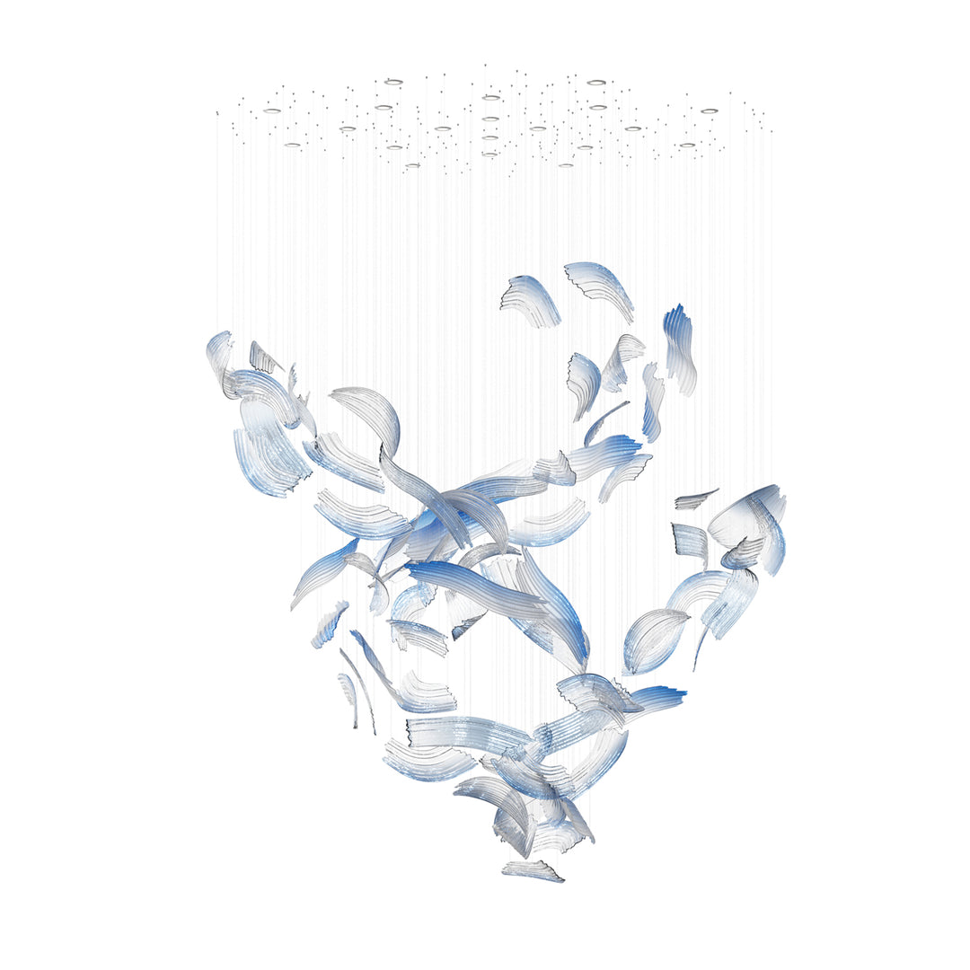 Brush Art Glass Chandelier - Vakkerlight