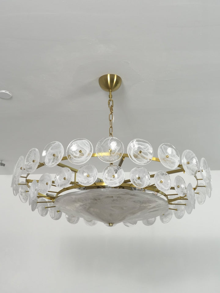 Solaris Disc Murano Chandelier - Vakkerlight