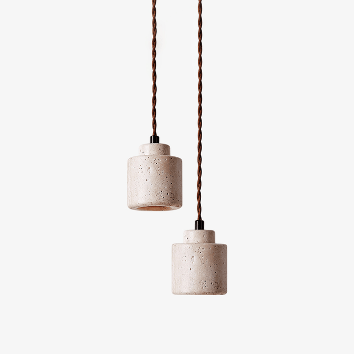 Elemental Travertine Mini Pendant Lamp - Vakkerlight