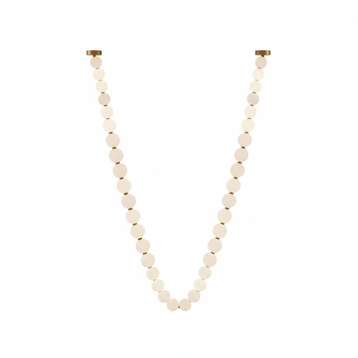 Pearl Glass Necklace Balls Chandelier - Vakkerlight