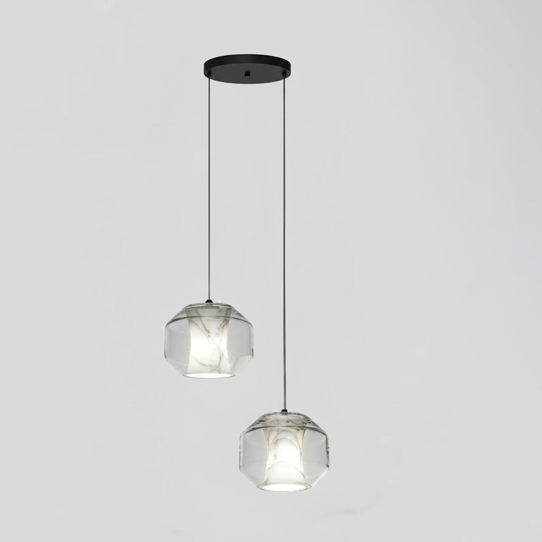Alabaster Glass Cylinder Pendant Light - Vakkerlight