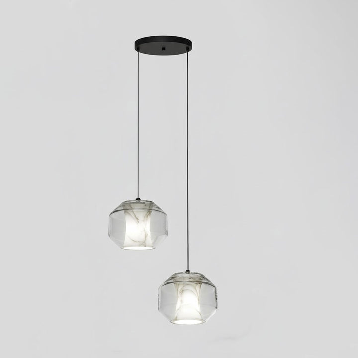 Alabaster Glass Cylinder Pendant Light - Vakkerlight