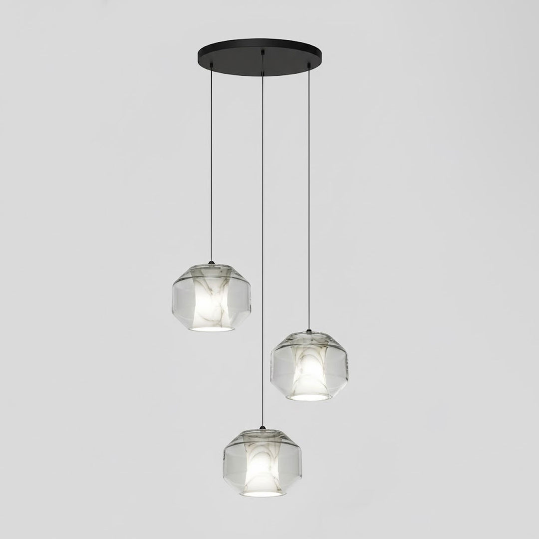 Alabaster Glass Cylinder Pendant Light - Vakkerlight