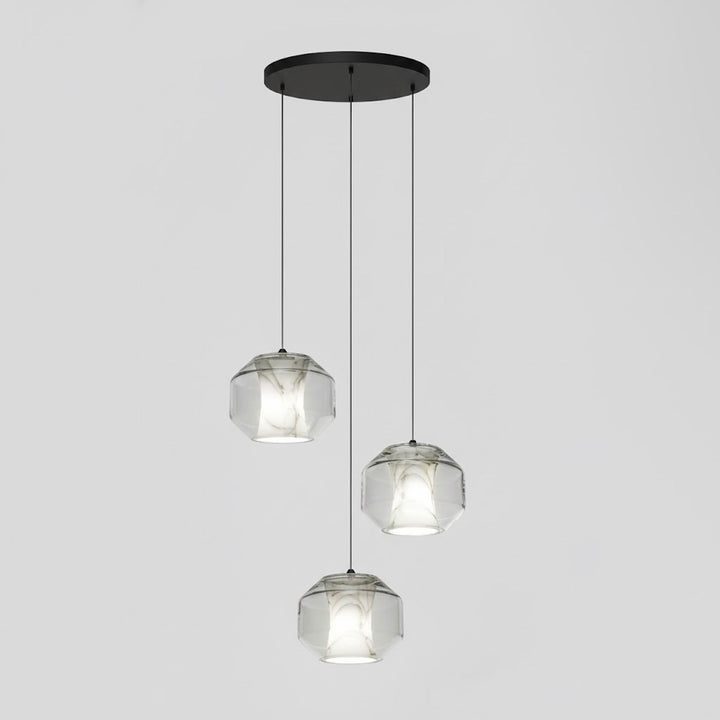 Alabaster Glass Cylinder Pendant Light - Vakkerlight