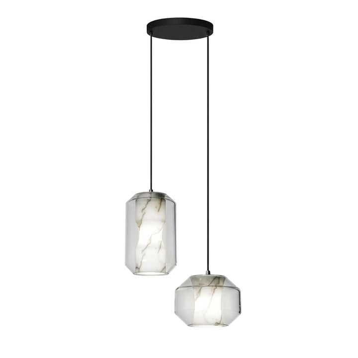Alabaster Glass Cylinder Pendant Light - Vakkerlight