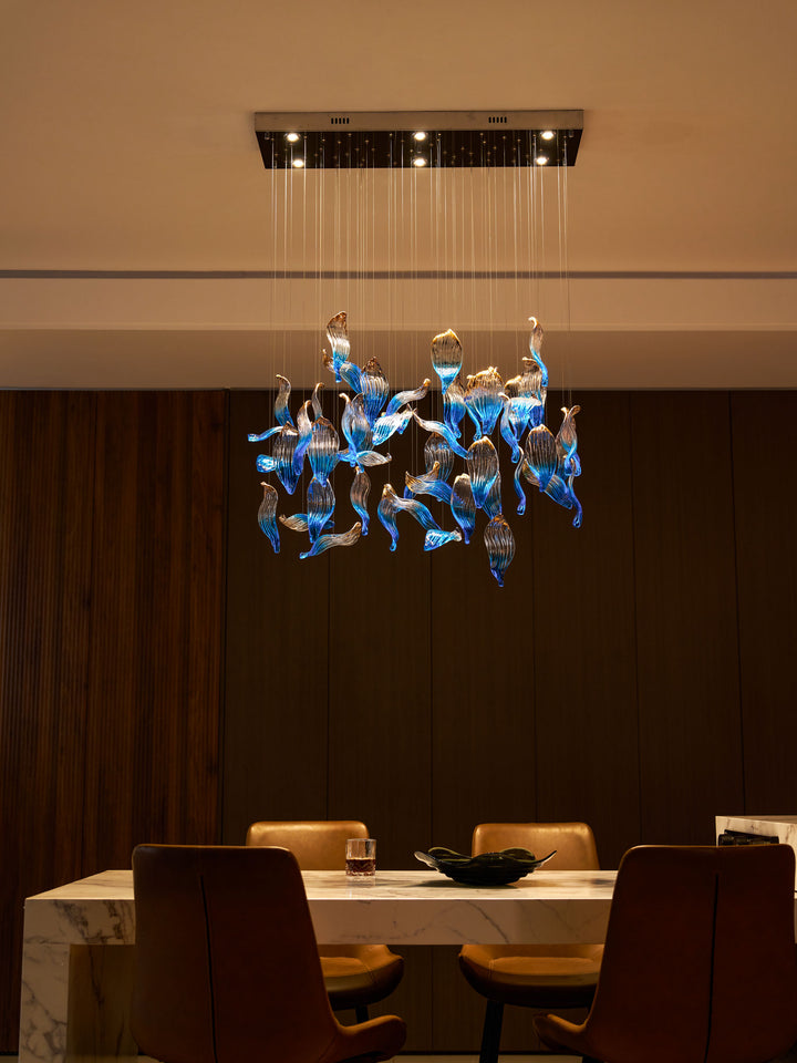 Ocean Drift Blown Glass Customize Chandelier - Vakkerlight