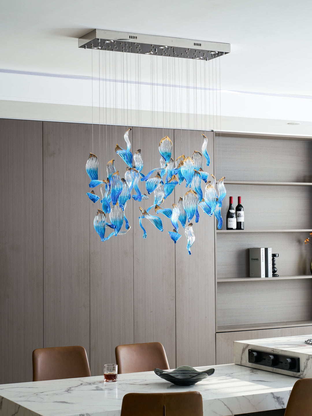 Ocean Drift Blown Glass Customize Chandelier - Vakkerlight