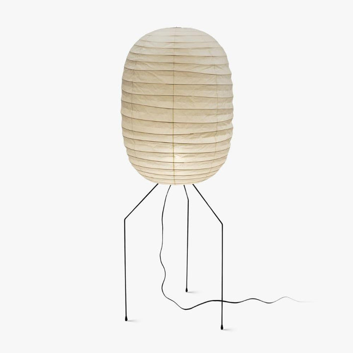 Ellipsa Rice Paper Lantern Floor Lamp - Vakkerlight