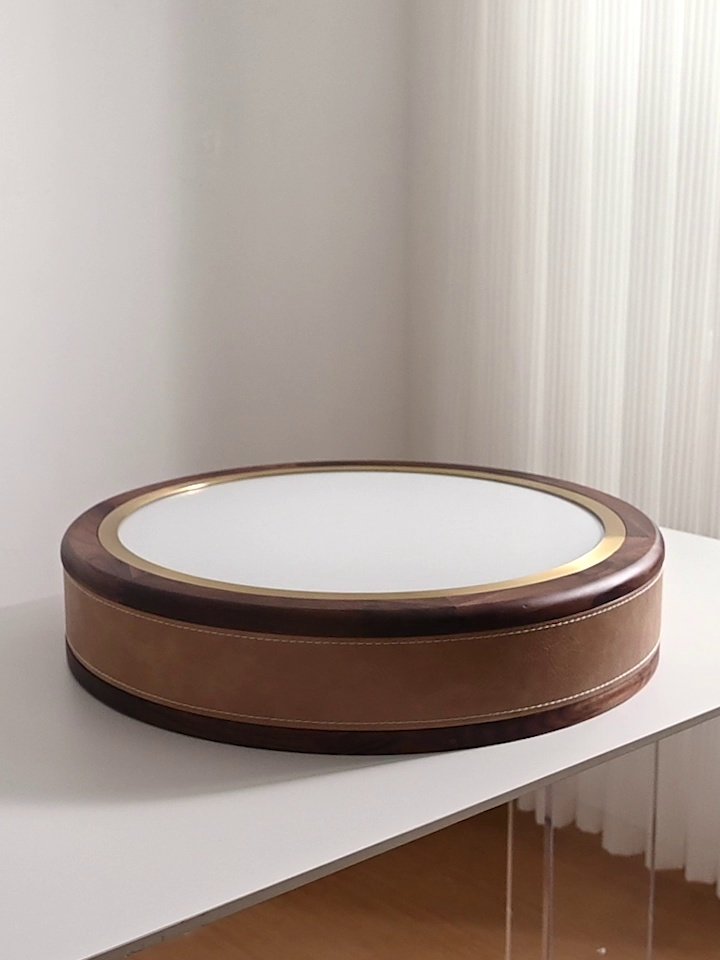 Crafted Leather Ceiling Light