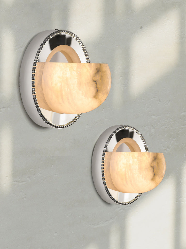 Orbit Pearl Alabaster Wall Light - Vakkerlight