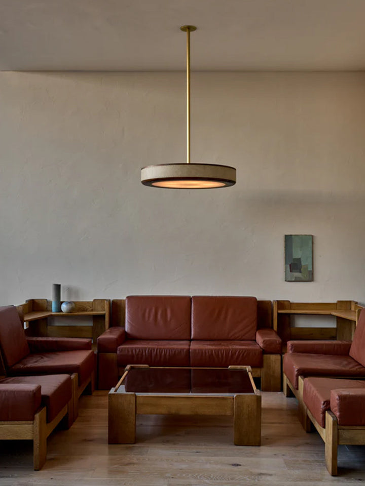 Crafted Leather Ceiling Light