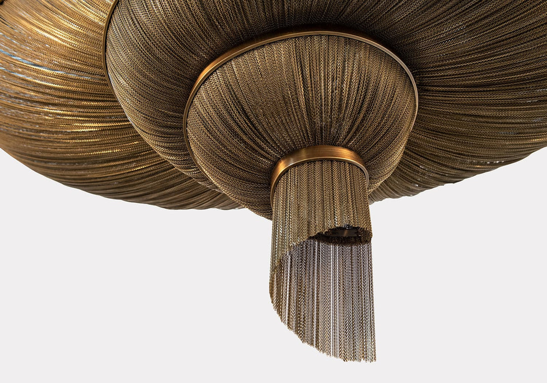 Spiral Elegance Chain Chandelier