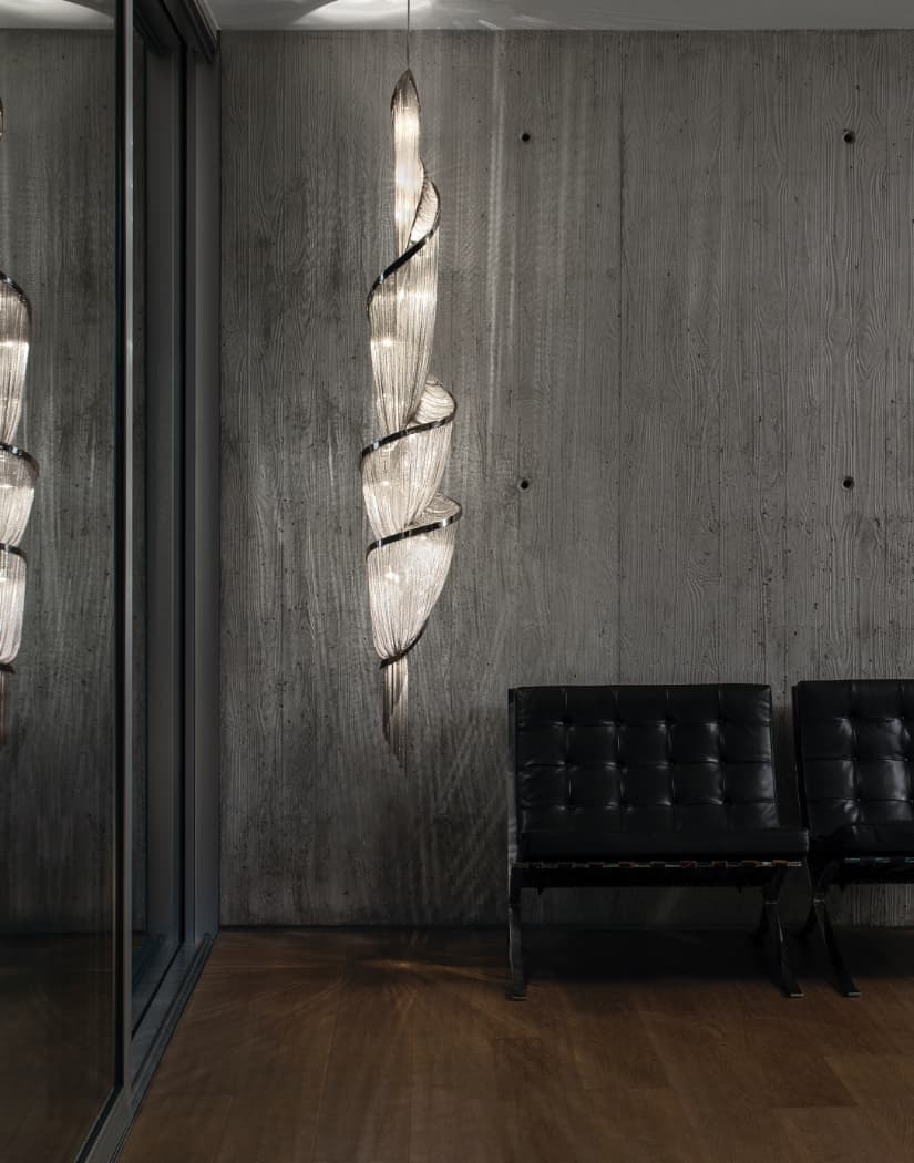 Twilight Spiral Chain Chandelier