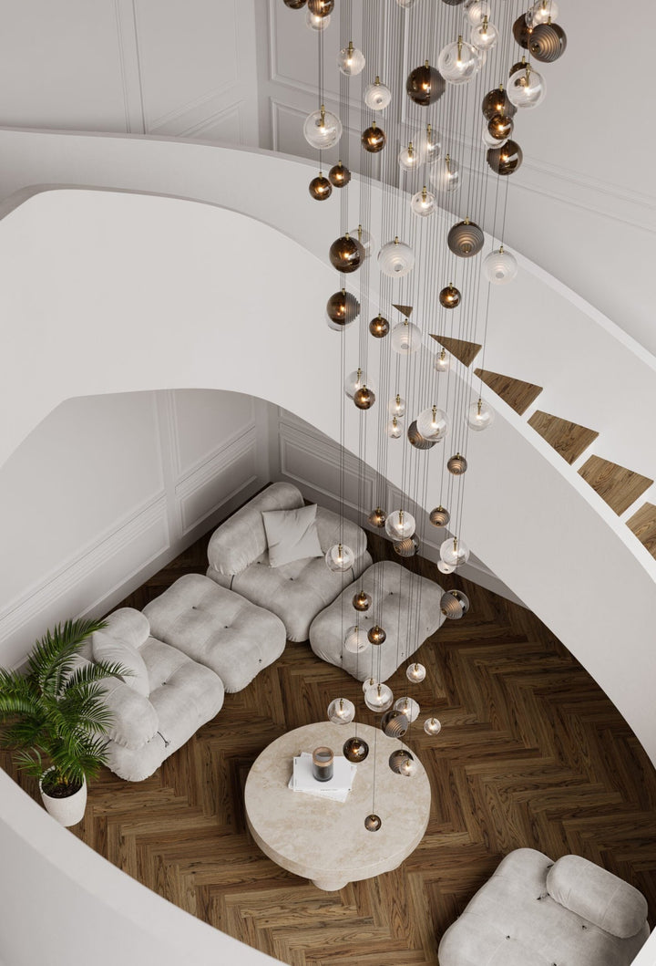 Cosmic Sphere Cascade Chandelier - Vakkerlight