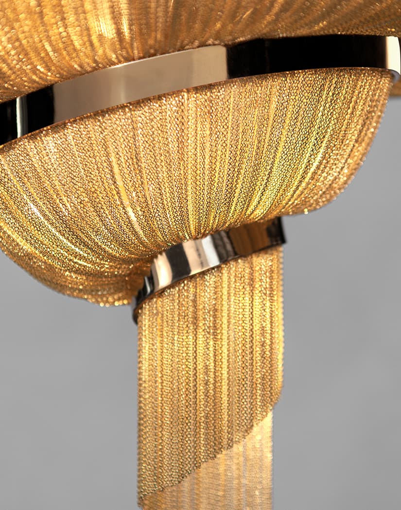 Spiral Elegance Chain Chandelier