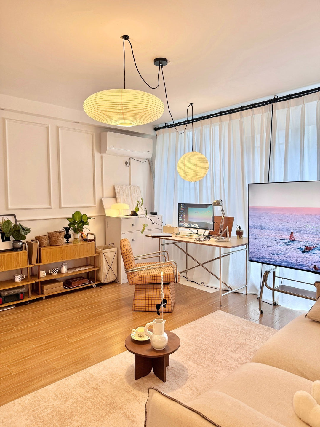 Washi Paper Whimsy Pendant Lamp - Vakkerlight