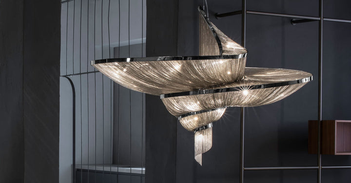 Spiral Elegance Chain Chandelier