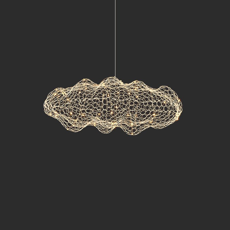Golden Cloud Weave Pendant Light - Vakkerlight
