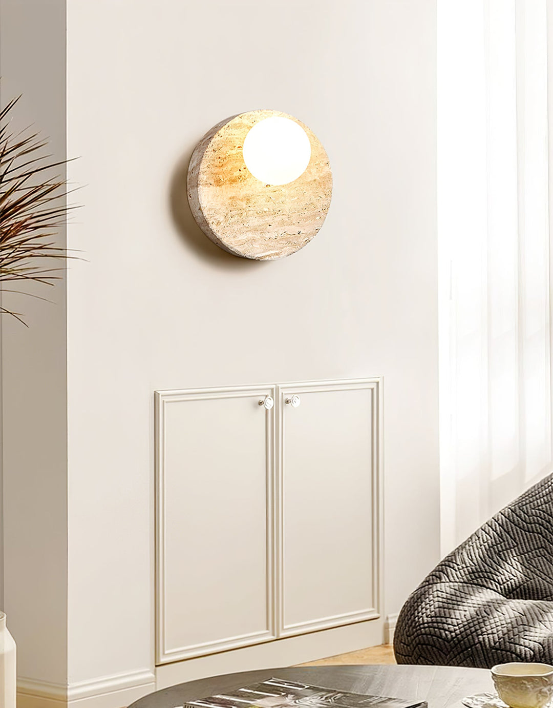 Sorella Travertine Sconce - Vakkerlight