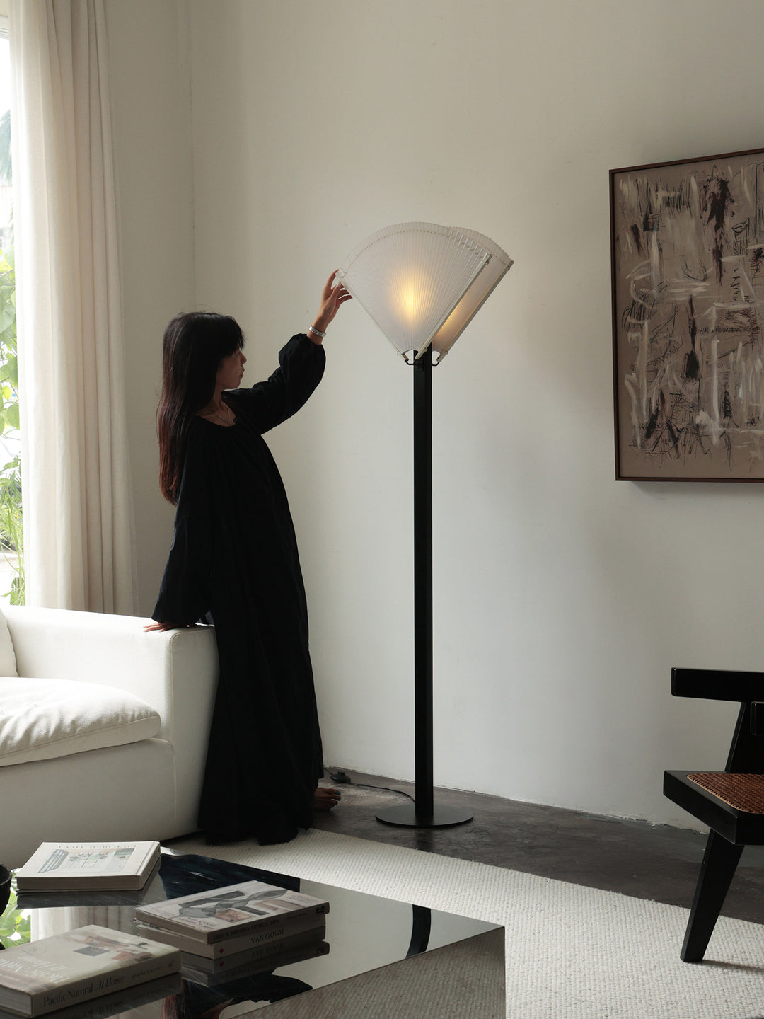 Pleated Fan Floor Lamp - Vakkerlight