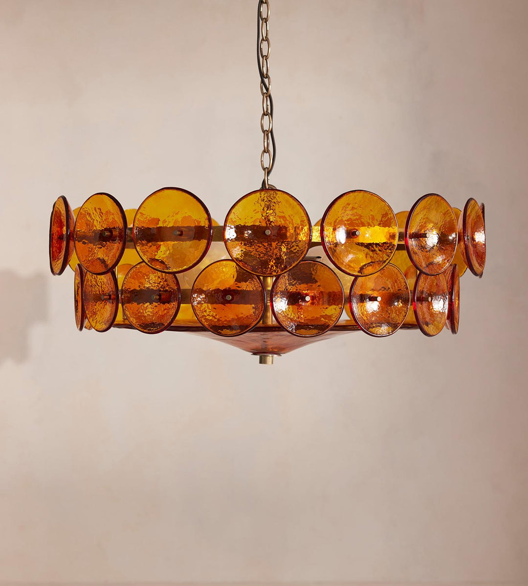 Solaris Disc Murano Chandelier - Vakkerlight