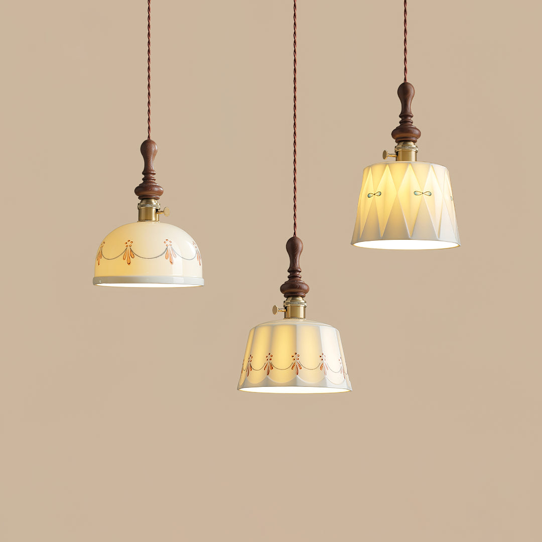 Roselind Ceramic Pendant Light - Vakkerlight