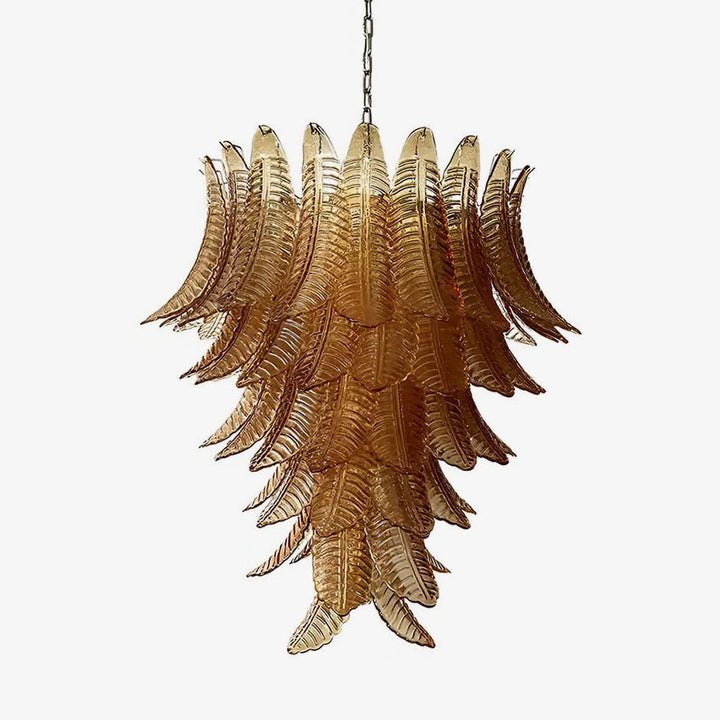 Amber Leaf Cascade Chandelier - Vakkerlight