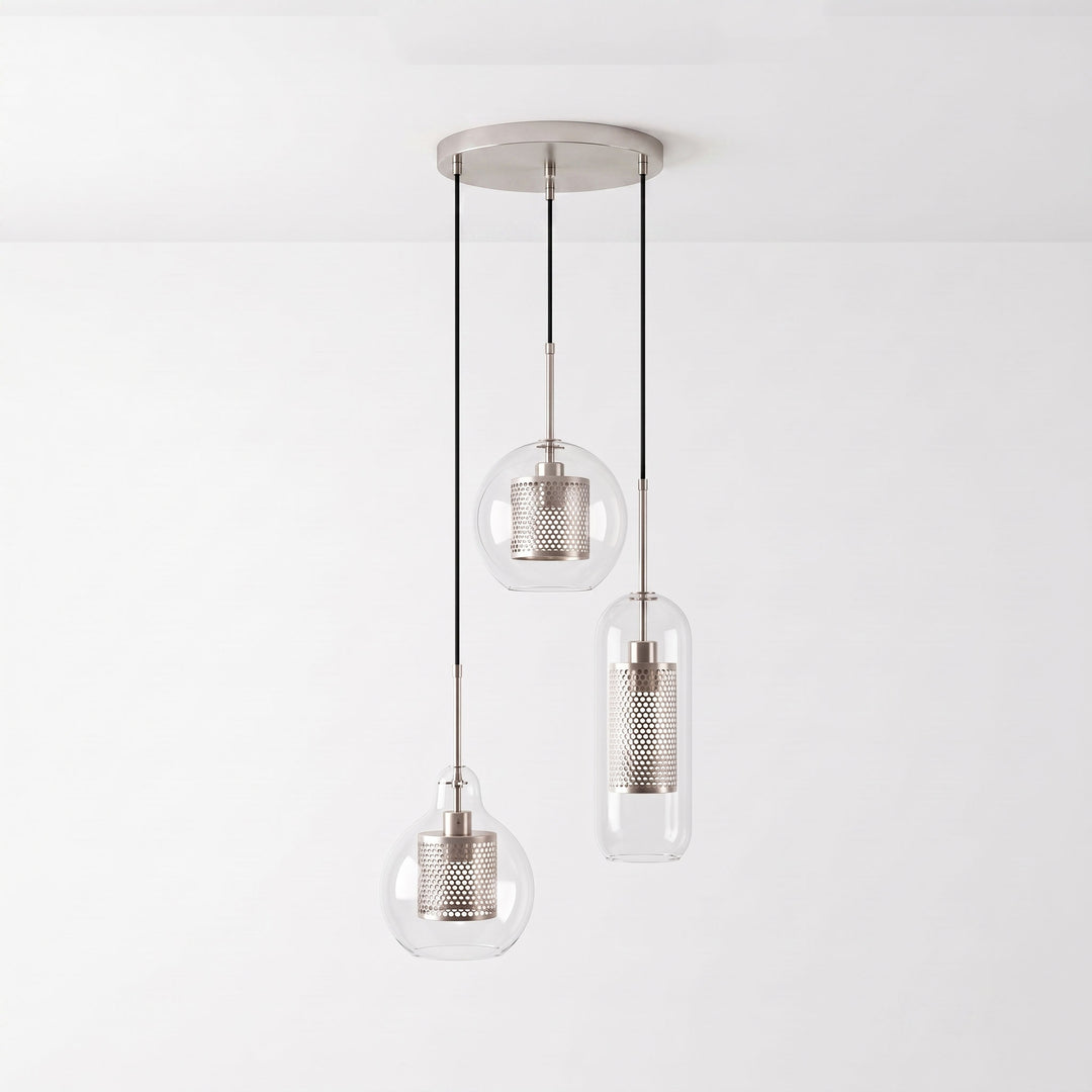 Gecombineerde Chiswick glazen hanglamp 
