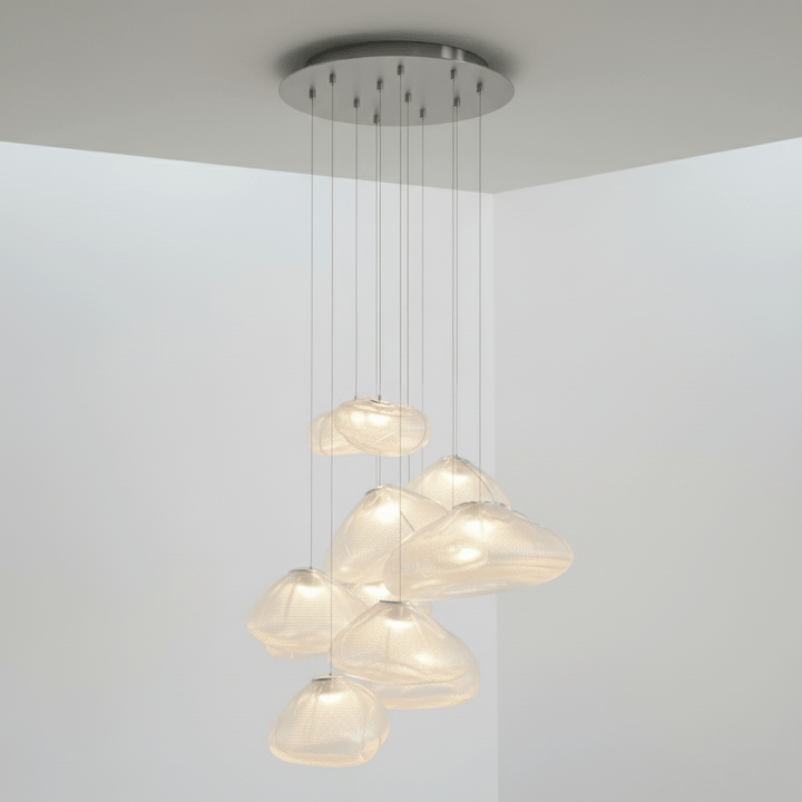 Blown Glass Mesh Pendant Light - Vakkerlight