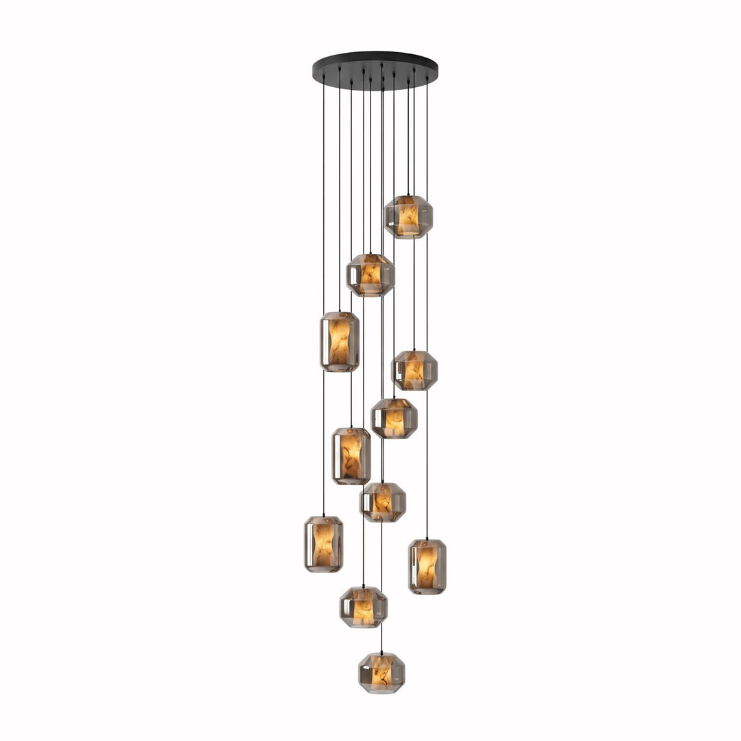 Alabaster Glass Cylinder Pendant Light - Vakkerlight