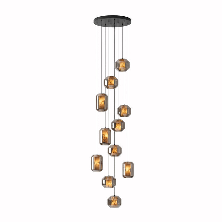 Alabaster Glass Cylinder Pendant Light - Vakkerlight