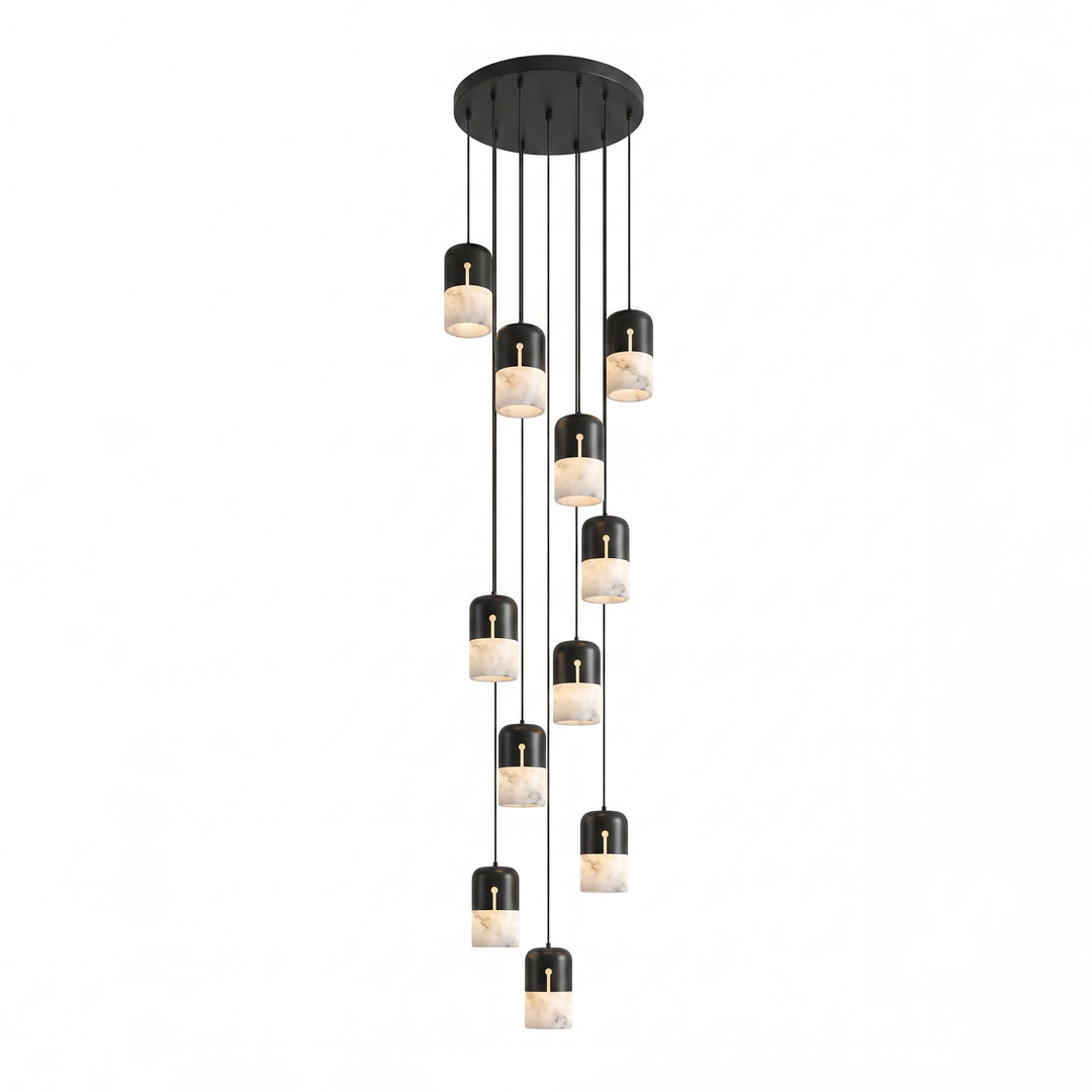 Duotone Capsule Alabaster Pendant Lamp - Vakkerlight