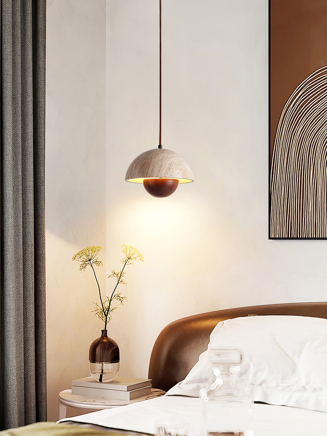 Bud Travertine Pendant Lamp - Vakkerlight