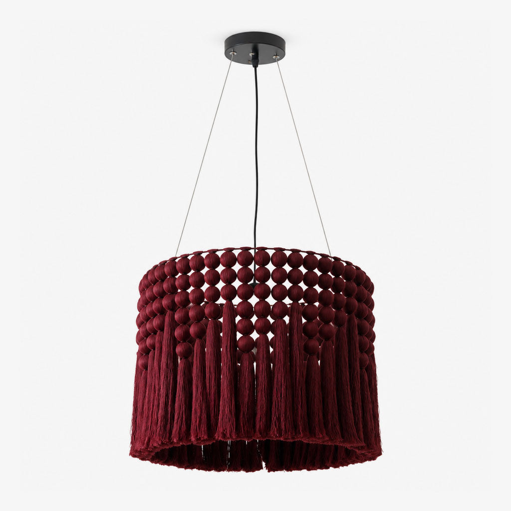 Yarrow Macrame Tassel Pendant Lamp