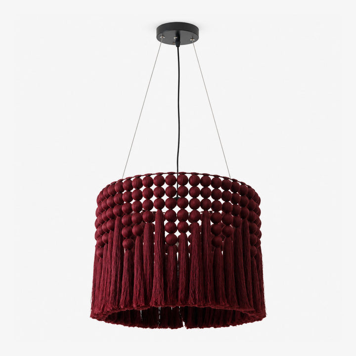 Yarrow Macrame Tassel Pendant Lamp