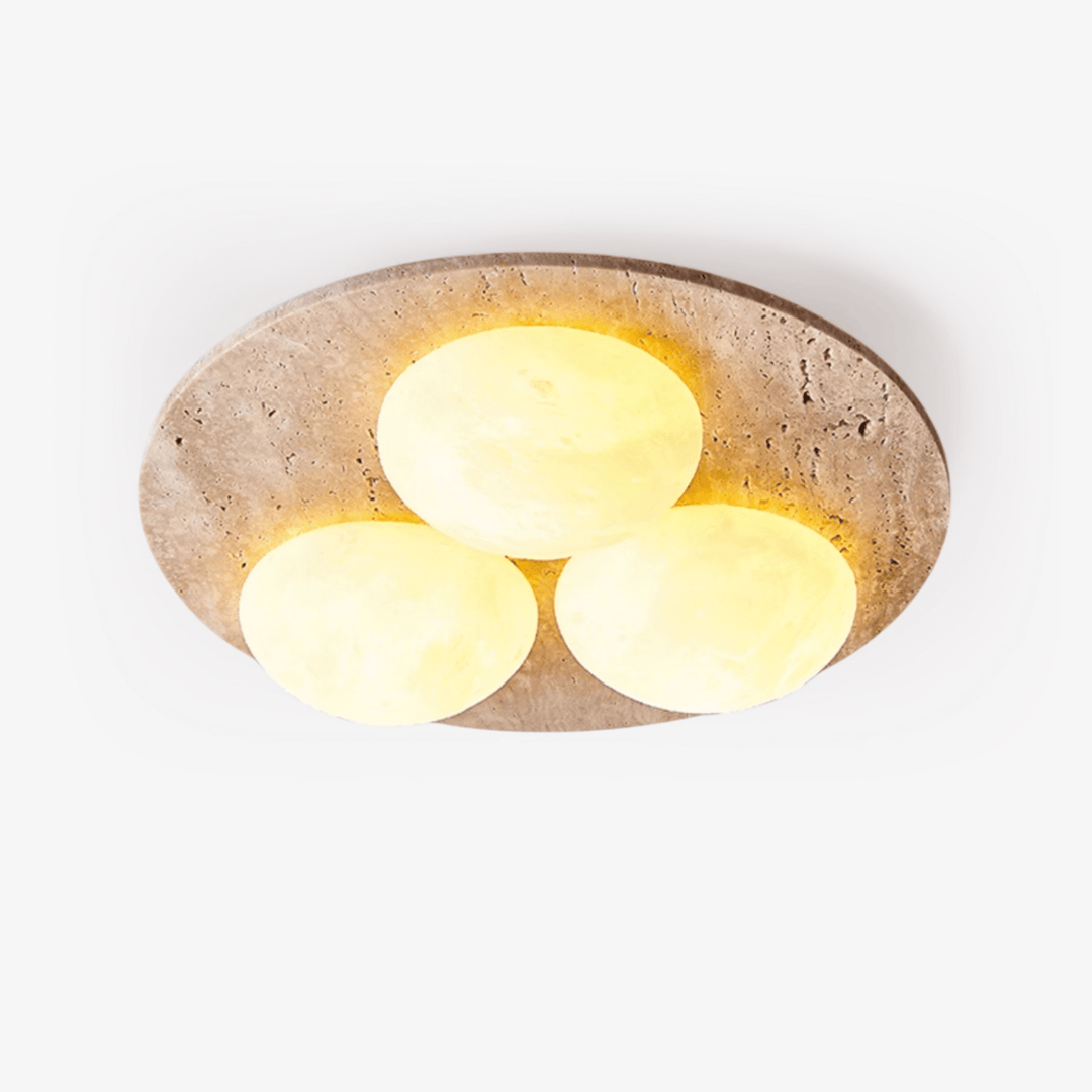 Trio Travertine Ceiling Light - Vakkerlight
