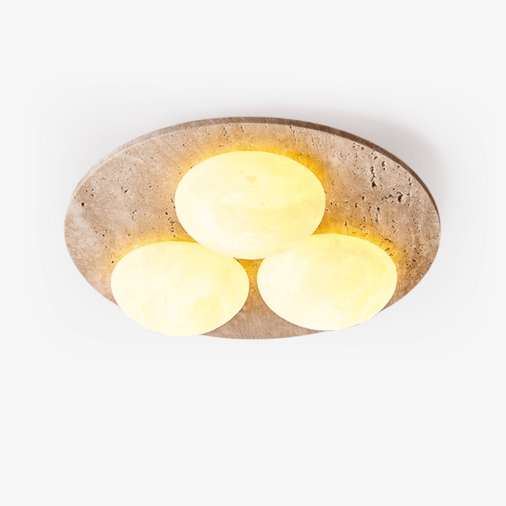 Trio Travertine Ceiling Light - Vakkerlight