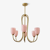 Lampadario Tulip Gold