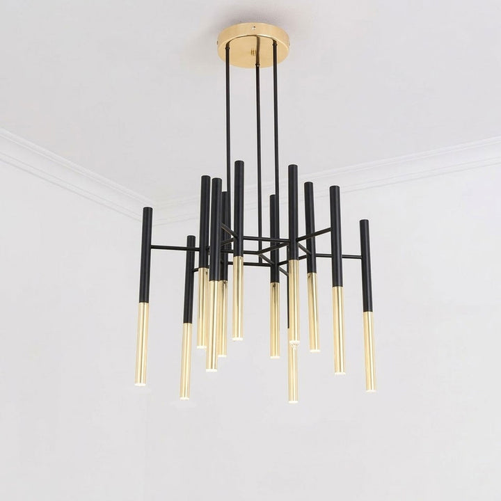 Metal Tubular Chandelier