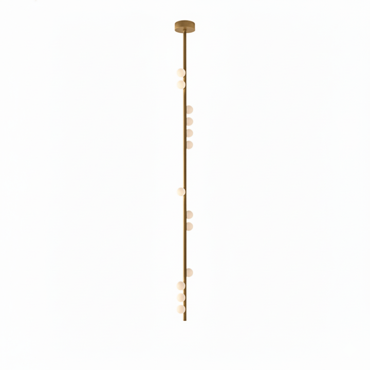 Brass Glass Drop Chandelier - Vakkerlight