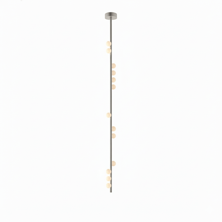 Brass Glass Drop Chandelier - Vakkerlight