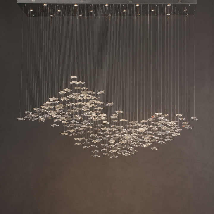 Lâmpada pendente de vidro Tidal Art
